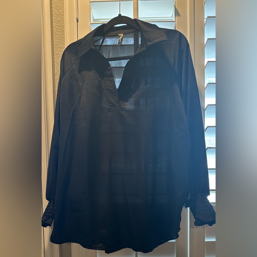 Vince Black Blouse